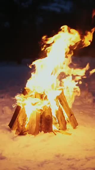 Campfire ambient scene background for the Pomodoro timer