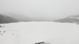 Snowy Window ambient scene background for the Pomodoro timer